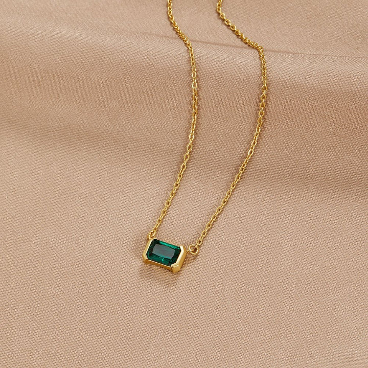 Collar de Esmeralda Verde Moni