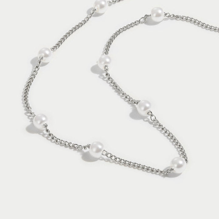 Collar de Perlas Nura de 18K Plata