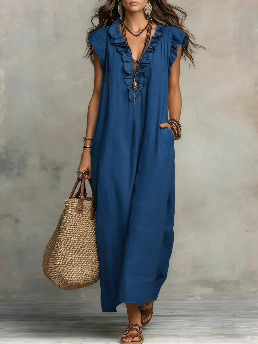 Camélia | Vestido Largo Bohemio Fluido