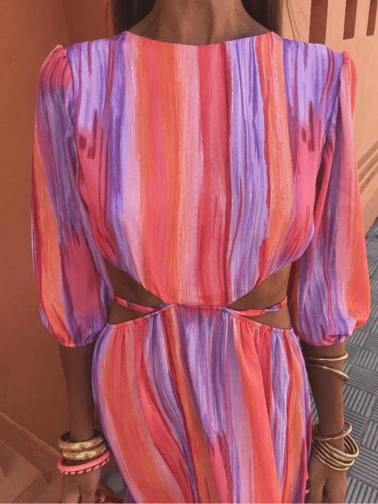 Paloma | Vestido elegante con cortes