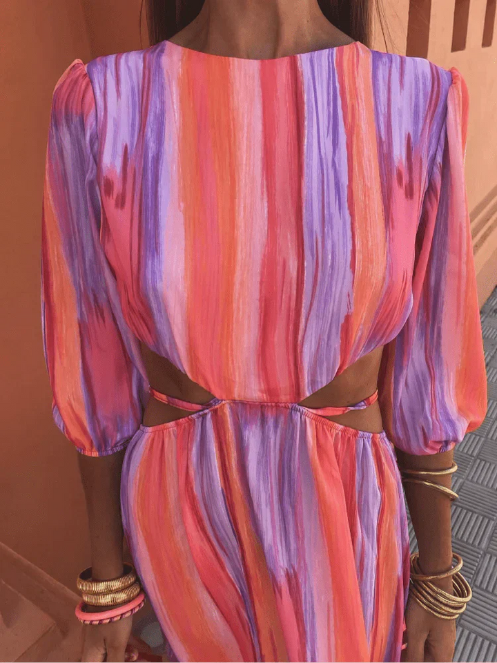 Paloma | Vestido elegante con cortes