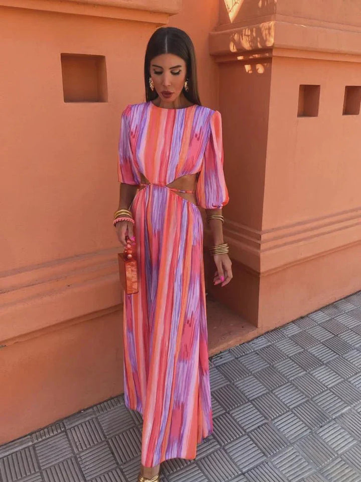 Paloma | Vestido elegante con cortes