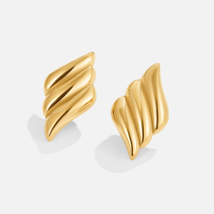Pendientes de oro chunky Rene