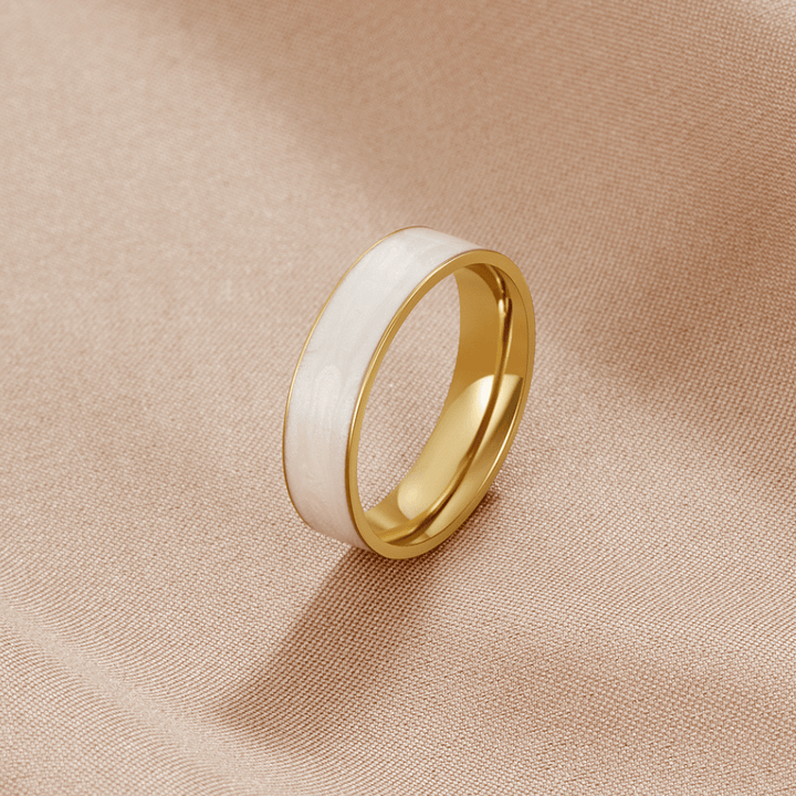 Anillo de Banda Blanco Sahara