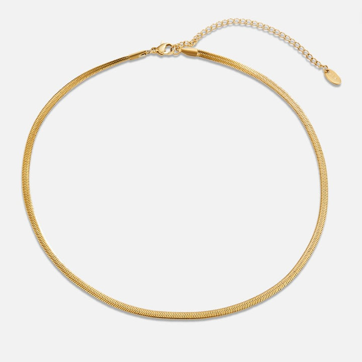 Cadena de serpiente Collar de oro
