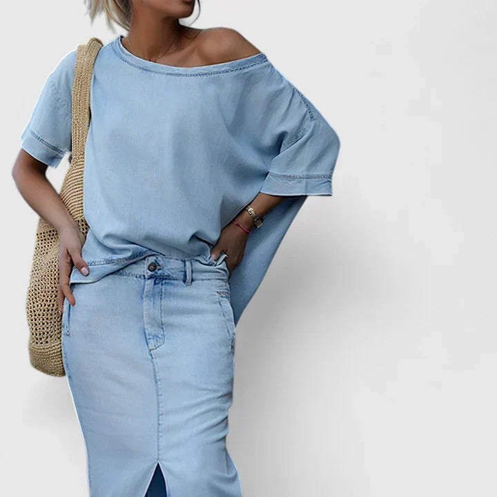 Averlynn | Conjunto de Falda Maxi Elegante