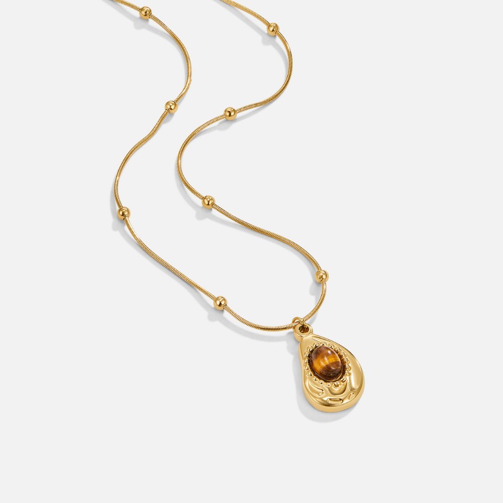 Collar con colgante de Tigerstein