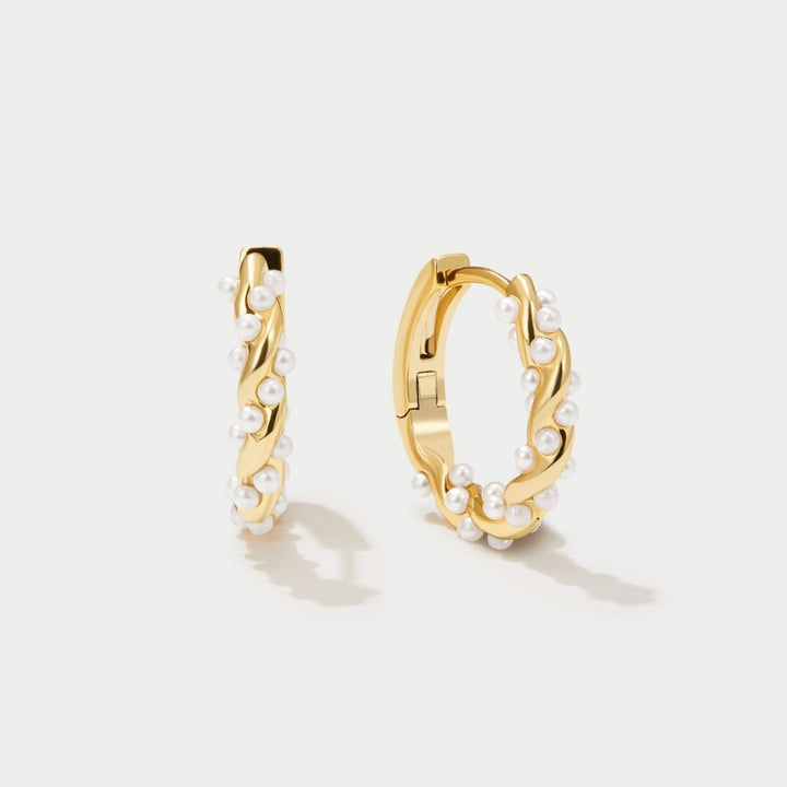 Pendientes de Aro con Perlas Vale